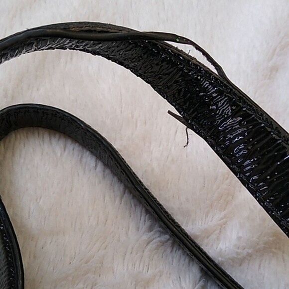 Michael Kors Sadie Satchel Tote Lg Soho Designer Patent Leather Moto Convertible - Picture 7 of 10